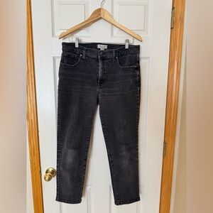 Madewell mid-rise perfect vintage Jean in heathered black
